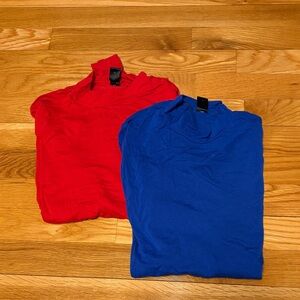 SHEIN Red and Blue Long Sleeve Tees (2 for $10!)